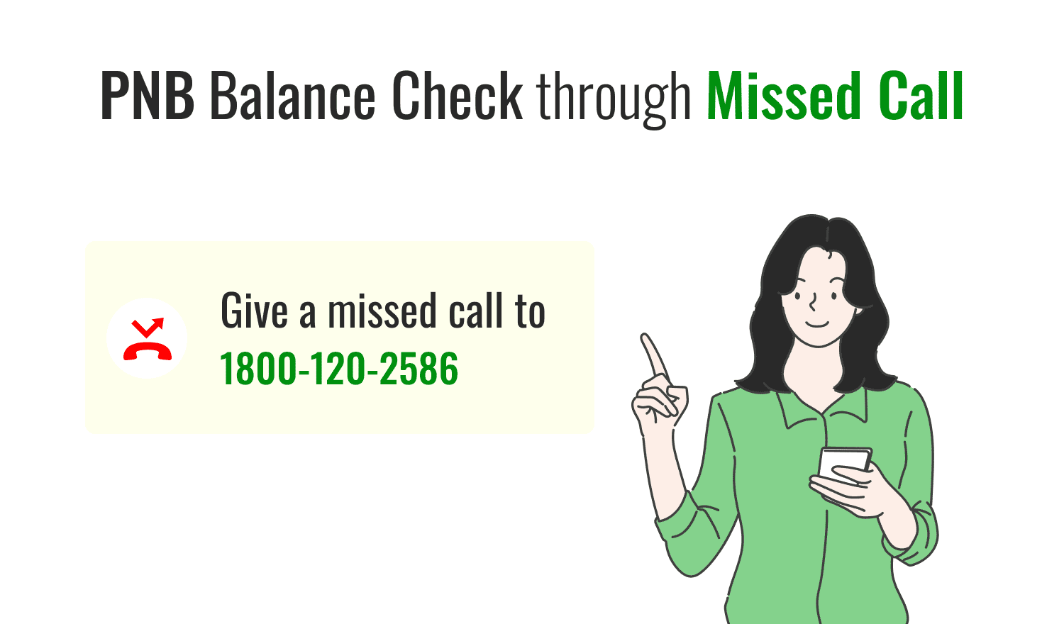 PNB Missed Call Balance Check Number